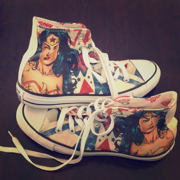 wonder woman converse ebay